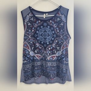 Sleeveless Bedazzled Shirt